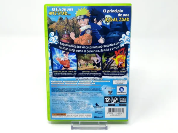 Parte trasera de Naruto: The Broken Bond (ESP) (Rebajado) para XBOX 360, edición PAL España