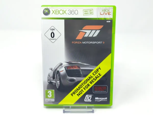 Portada de Forza Motorsport 3 (EUR) (Promo) para XBOX 360, edición PAL EUR, de segunda mano