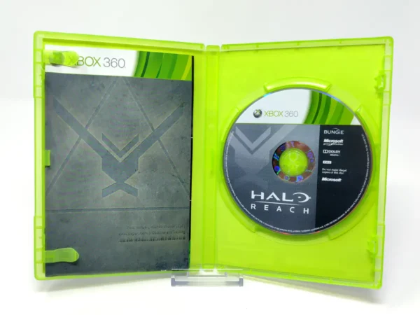Interior del juego Halo: Reach (ESP) para XBOX 360 con disco y manual
