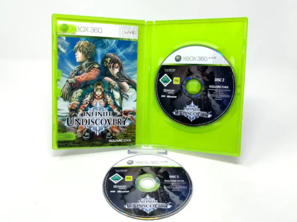 Lateral de la caja de Infinite Undiscovery (ITA) para XBOX 360