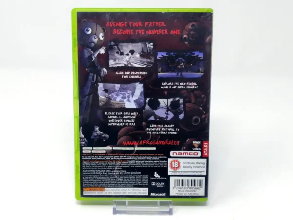 Parte trasera de Afro Samurai (UK) (Rebajado) para XBOX 360, edición PAL UK