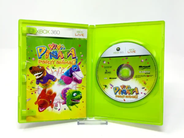 Interior del juego Viva Piñata: Party Animals (ESP) (Rebajado) para XBOX 360 con disco y manual