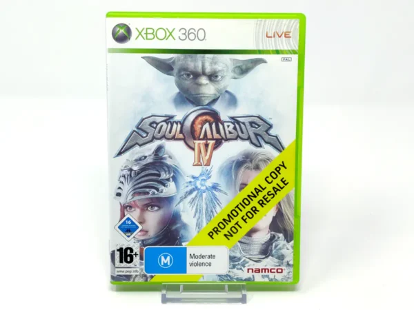 Portada de SoulCalibur IV (EUR) (Promo) para XBOX 360, edición PAL EUR, de segunda mano