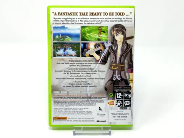 Parte trasera de Tales of Vesperia (EUR) (Promo) para XBOX 360, edición PAL EUR