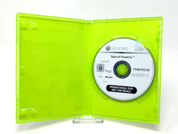 Interior del juego Tales of Vesperia (EUR) (Promo) para XBOX 360 con disco y manual