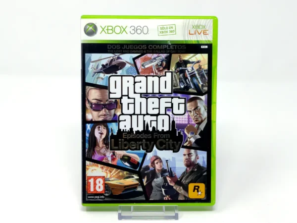 Portada de Grand Theft Auto: Episodes from Liberty City (UK) (Rebajado) para XBOX 360, edición PAL España, de segunda mano