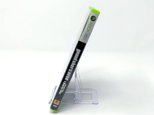 Lateral de la caja de Grand Theft Auto: Episodes from Liberty City (UK) (Rebajado) para XBOX 360