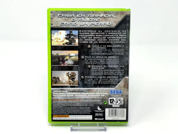 Parte trasera de Chromehounds (ESP) (Rebajado) para XBOX 360, edición PAL España