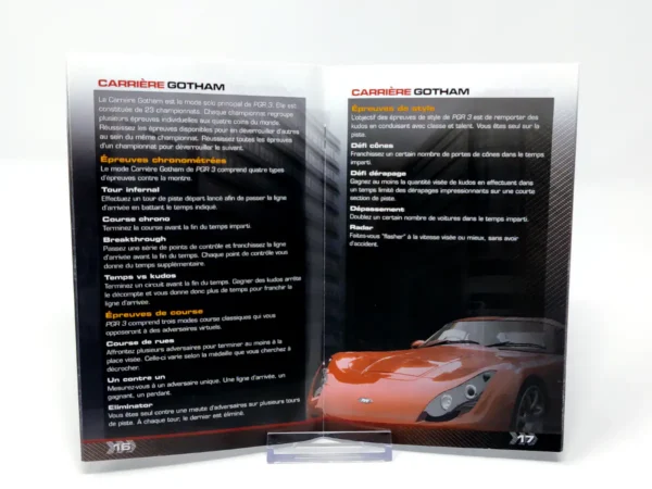 Project Gotham Racing 3 (FRA) (Manual) para XBOX 360, edición PAL Francia, de segunda mano