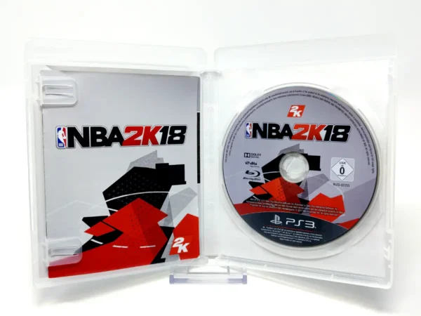 Interior del juego NBA 2K18 (ESP) para PlayStation 3 con disco y manual