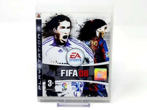 Portada de FIFA 08 (ESP) para PlayStation 3, edición PAL España, de segunda mano