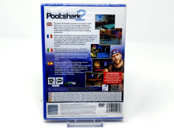Parte trasera de Pool Shark 2 (ESP) (Precintado) para PlayStation 2, edición PAL España