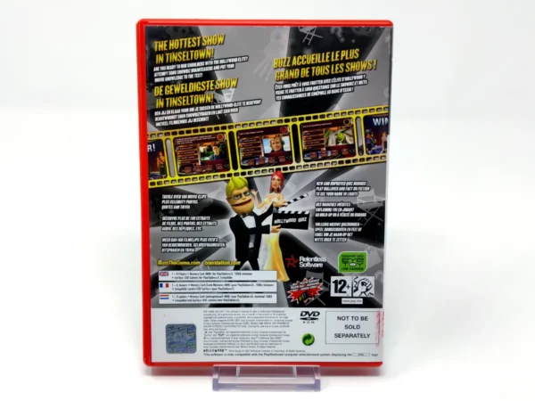 Parte trasera de Buzz!: The Hollywood Quiz (FRA) para PlayStation 2, edición PAL Francia
