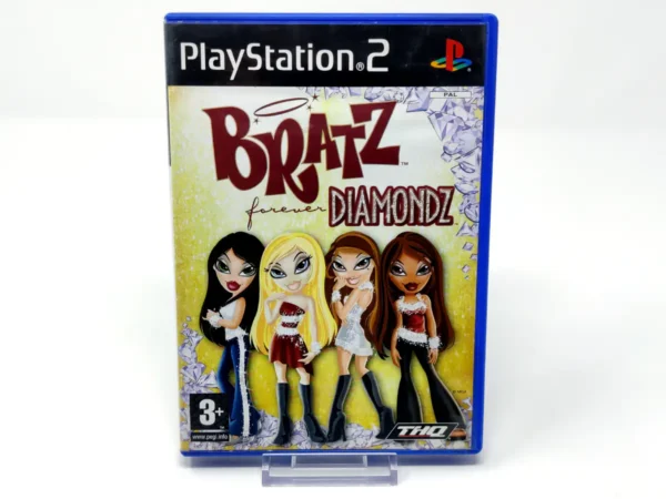 Portada de Bratz: Forever Diamondz (ESP) para PlayStation 2, edición PAL España, de segunda mano