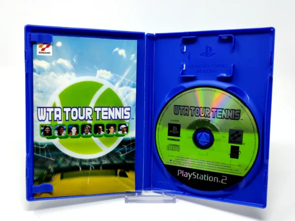 Interior del juego WTA Tour Tennis (ESP) para PlayStation 2 con disco y manual