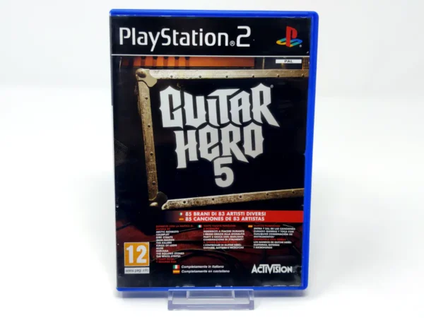 Portada de Guitar Hero 5 (ESP) para PlayStation 2, edición PAL España, de segunda mano