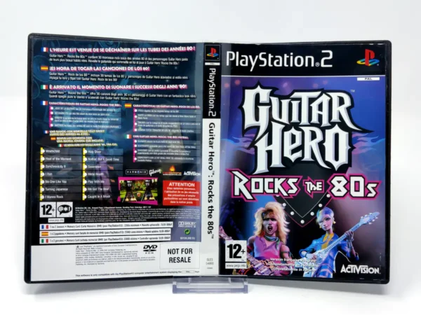 Guitar Hero Encore: Rocks the 80s (ESP) (Carátula) para PlayStation 2, edición PAL España, de segunda mano