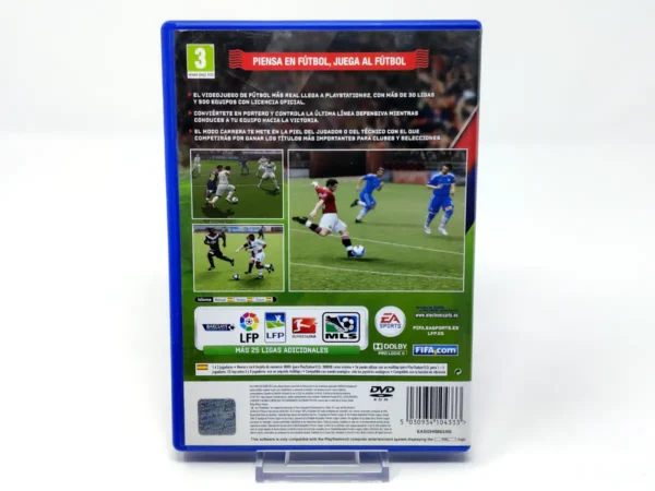 Parte trasera de FIFA 12 (ESP) para PlayStation 2, edición PAL España