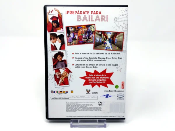 Parte trasera de Disney High School Musical 3: ¡Fin de curso DANCE! (ESP) (Rebajado) para PlayStation 2, edición PAL España