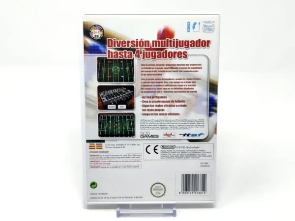 Parte trasera de Futbolín (ESP) para Nintendo Wii, edición PAL España