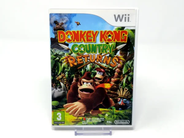 Portada de Donkey Kong Country Returns (ESP) (Rebajado) para Nintendo Wii, edición PAL España, de segunda mano