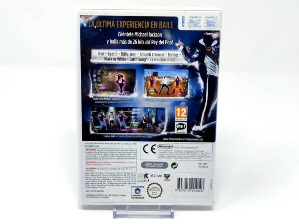 Parte trasera de Michael Jackson The Experience (ESP) para Nintendo Wii, edición PAL España