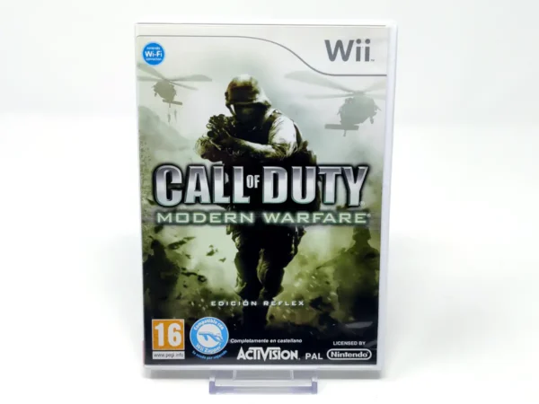 Portada de Call of Duty 4: Modern Warfare (Edición Reflex) (ESP) para Nintendo Wii, edición PAL España, de segunda mano