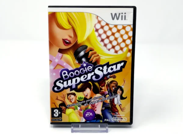 Portada de Boogie SuperStar (ESP) (Rebajado) para Nintendo Wii, edición PAL España, de segunda mano