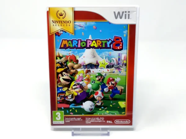Portada de Mario Party 8 (ESP) (Selects) para Nintendo Wii, edición PAL España, de segunda mano