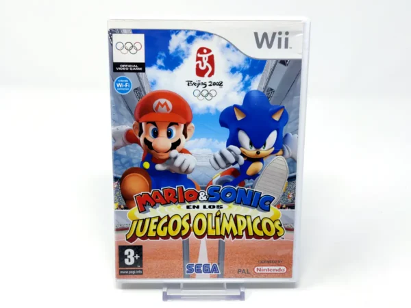 Portada de Mario & Sonic at the Olympic Games (ESP) para Nintendo Wii, edición PAL España, de segunda mano