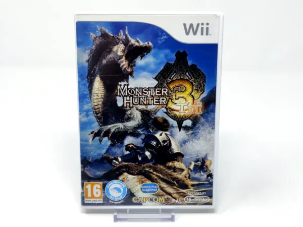 Portada de Monster Hunter Tri (UK) para Nintendo Wii, edición PAL UK, de segunda mano