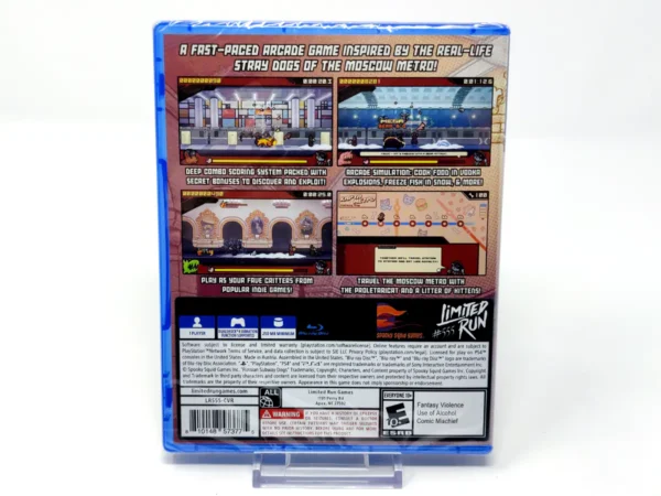 Parte trasera de Russian Subway Dogs (Limited Run) (USA) (Precintado) para PlayStation 4, edición NTSC USA