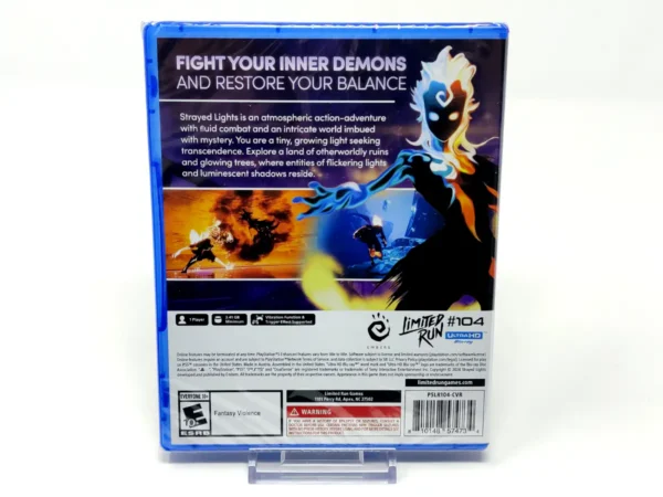 Parte trasera de Strayed Lights (Limited Run) (USA) (Precintado) para PlayStation 5, edición NTSC USA