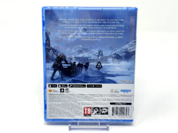 Parte trasera de God of War: Ragnarök (EUR) (Precintado) para PlayStation 5, edición PAL EUR