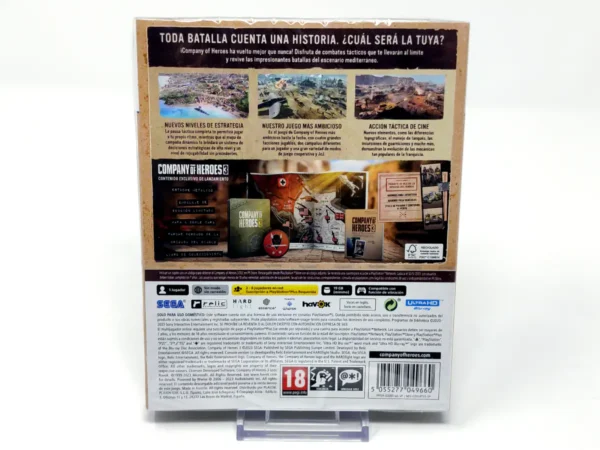 Parte trasera de Company of Heroes 3 (Console Edition) (ESP) (Precintado) para PlayStation 5, edición PAL España