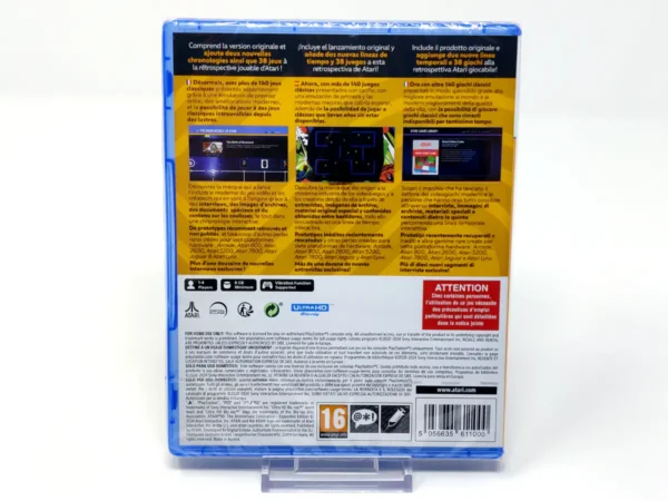 Parte trasera de Atari 50: The Anniversary Celebration (Expanded Edition) (ESP) (Precintado) para PlayStation 5, edición PAL España