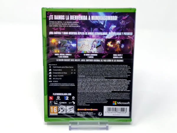 Parte trasera de Tiny Tina's Wonderlands (Next-Level Edition) (ESP) (Precintado) para XBOX One / Series X/S, edición PAL España