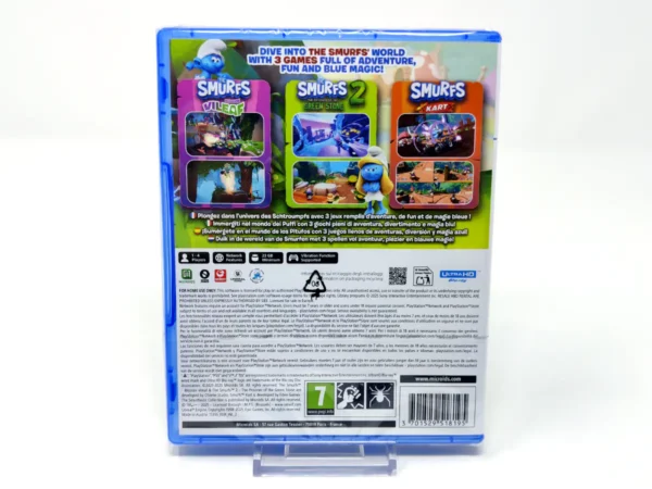 Parte trasera de The Smurftastic Collection (ESP) (Precintado) para PlayStation 5, edición PAL España