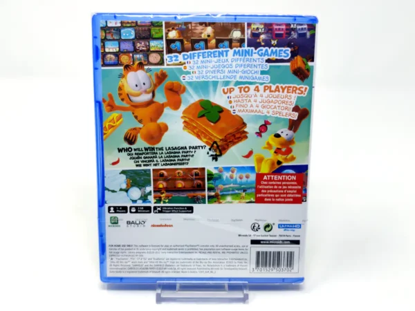 Parte trasera de Garfield Lasagna Party (ESP) (Precintado) para PlayStation 5, edición PAL España