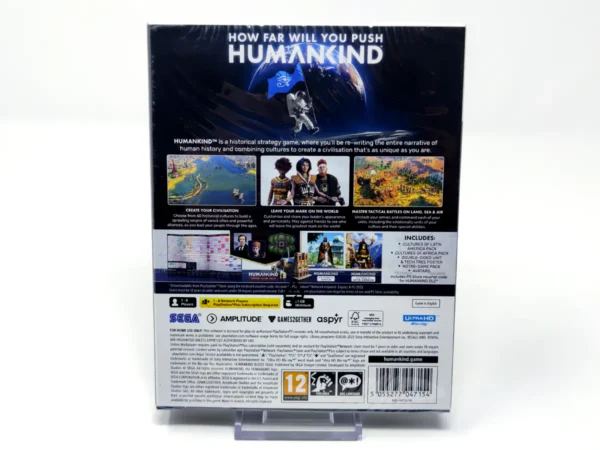 Parte trasera de Humankind (Heritage Edition) (UK) (Precintado) para PlayStation 5, edición PAL UK