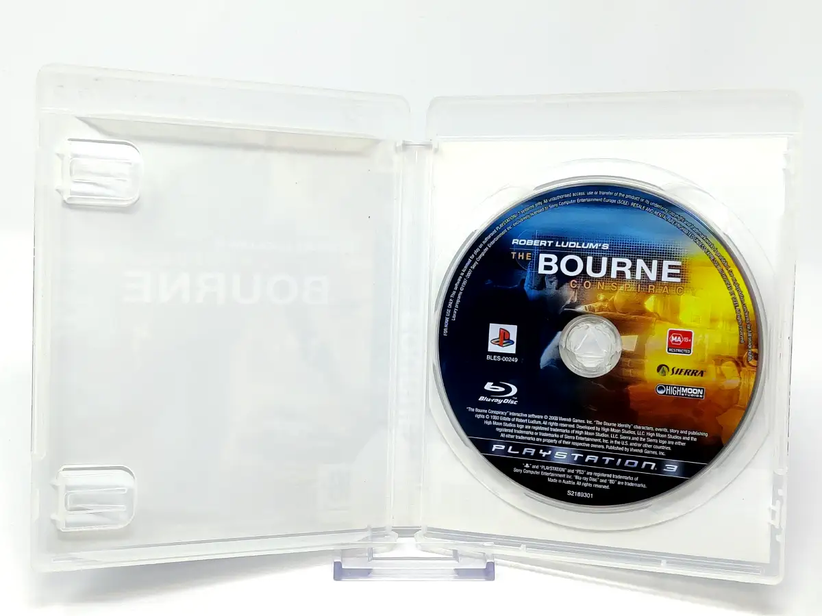Interior del juego La Conspiración de Bourne (ESP) (Rebajado) para PlayStation 3 con disco y manual
