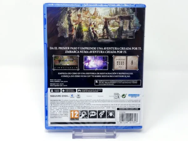 Parte trasera de Octopath Traveler 0 (ESP) (Precintado) para PlayStation 5, edición PAL España