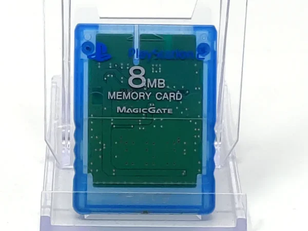Memory Card 8 MB Azul Transparente Sony PS2 para PlayStation 2, edición PAL España, de segunda mano