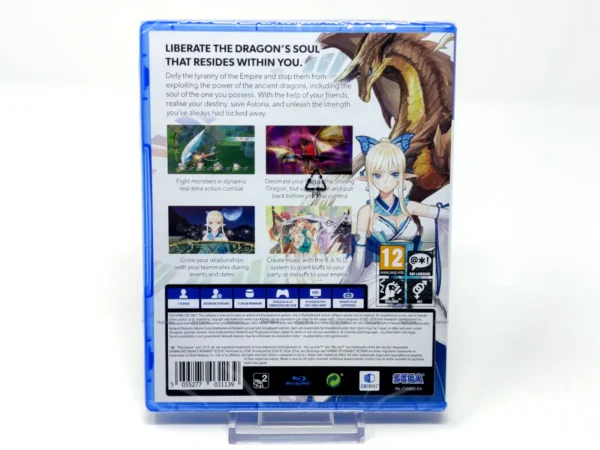 Parte trasera de Shining Resonance Refrain (UK) (Precintado) para PlayStation 4, edición PAL UK