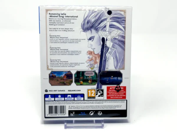 Parte trasera de Romancing SaGa - Minstrel Song- Remastered - International (ESP) (Precintado) para PlayStation 4, edición PAL España