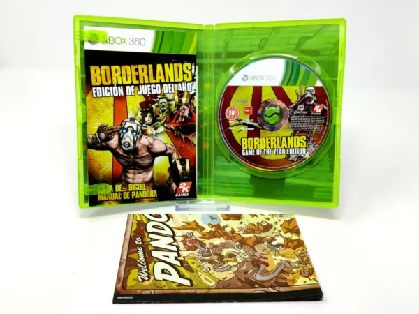 Lateral de la caja de Borderlands (GOTY) (ESP) para XBOX 360