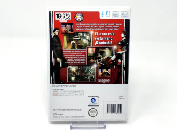Parte trasera de Red Steel (ESP) para Nintendo Wii, edición PAL España