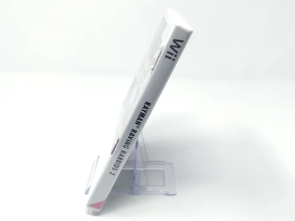 Lateral de la caja de Rayman Raving Rabbids 2 (ESP) para Nintendo Wii