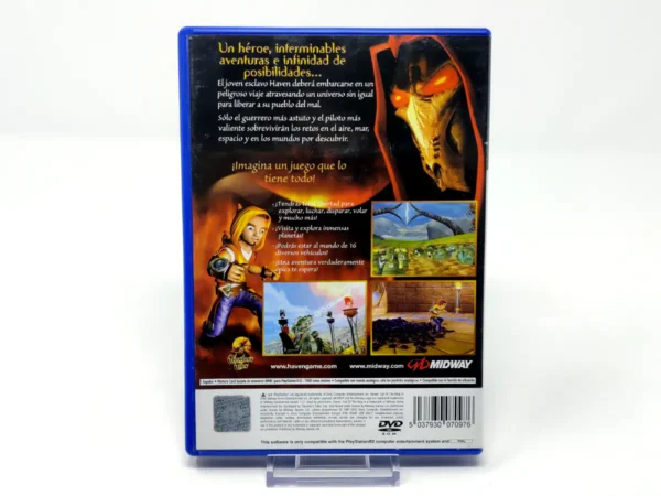 Parte trasera de Haven: Call Of The King (ESP) para PlayStation 2, edición PAL España
