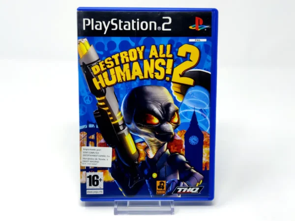 Portada de Destroy All Humans! 2 (ESP) para PlayStation 2, edición PAL España, de segunda mano